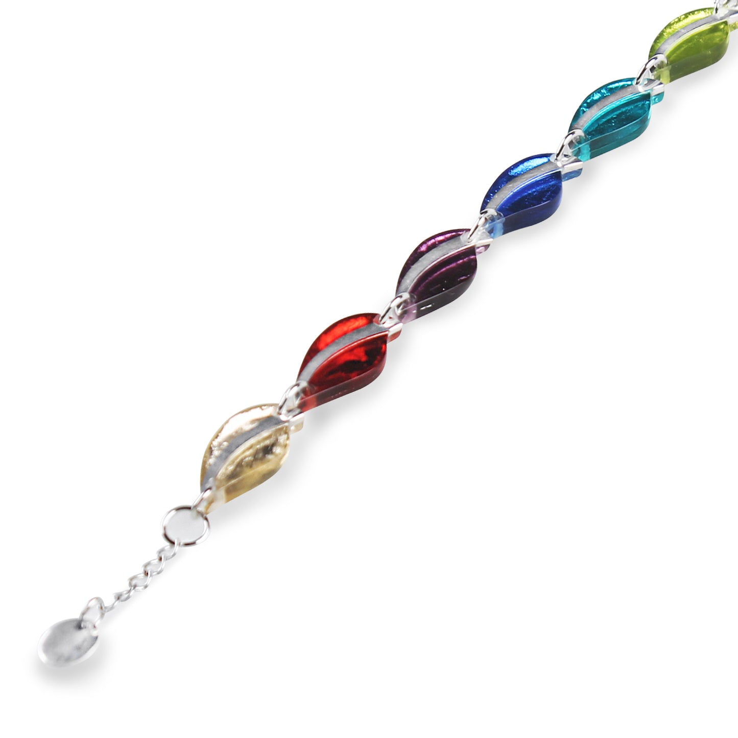 Rainbow Leaf Bracelet