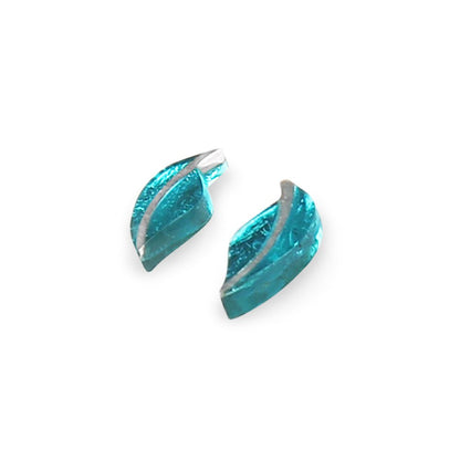 Peacock Leaf Stud Earrings | The Jewellery Stop