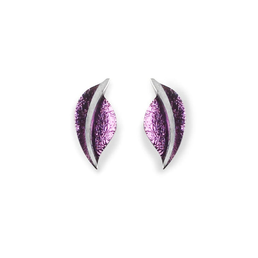 Rainbow Leaf Stud Earrings | The Jewellery Stop