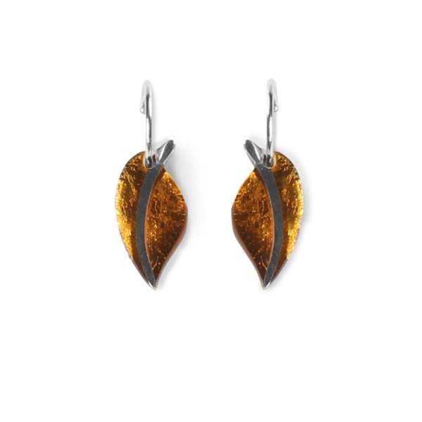 Mustard Leaf Creole Earrings | The Jewellery Stop