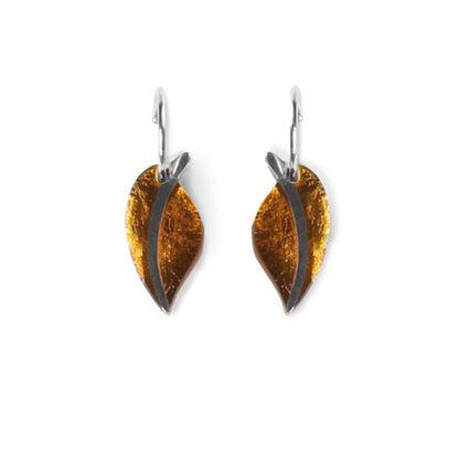 Mustard Leaf Creole Earrings | The Jewellery Stop