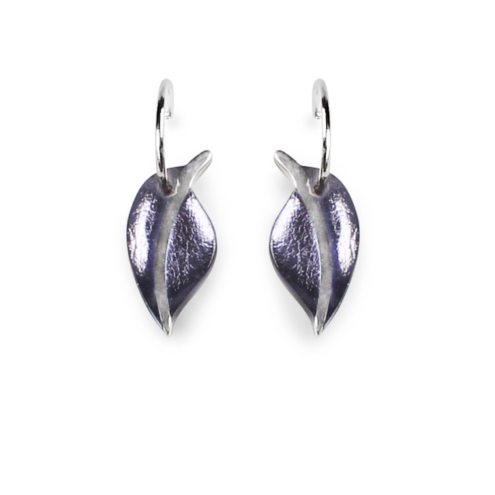 Pastels Leaf Creole Earrings | The Jewellery Stop