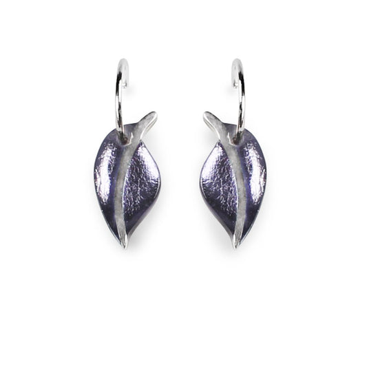 Pastels Leaf Creole Earrings | The Jewellery Stop