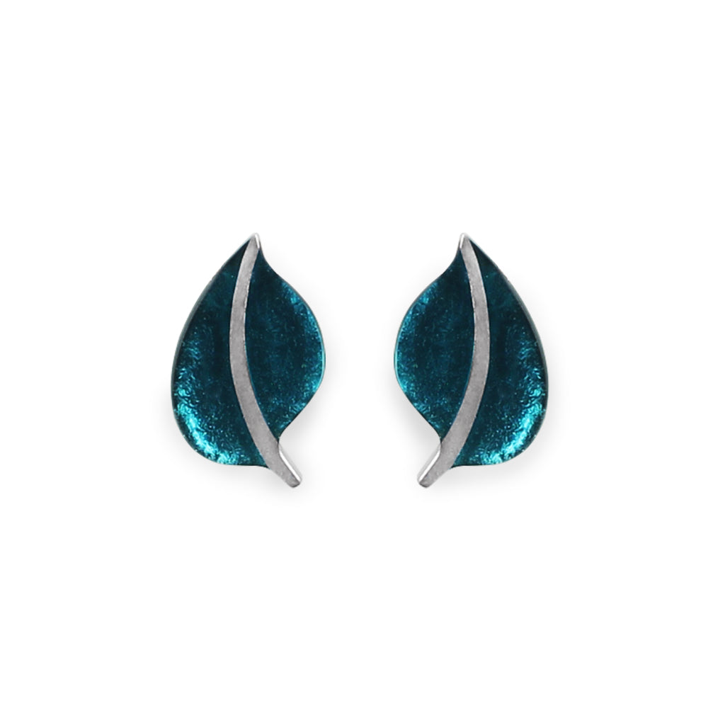Jade Leaf Clip Earrings