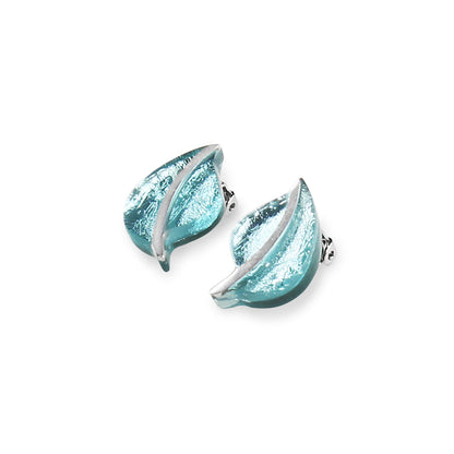 Pear Leaf Clip Earrings
