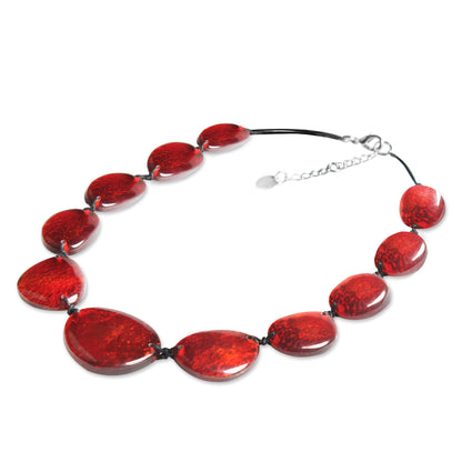 Red Pebble Necklace