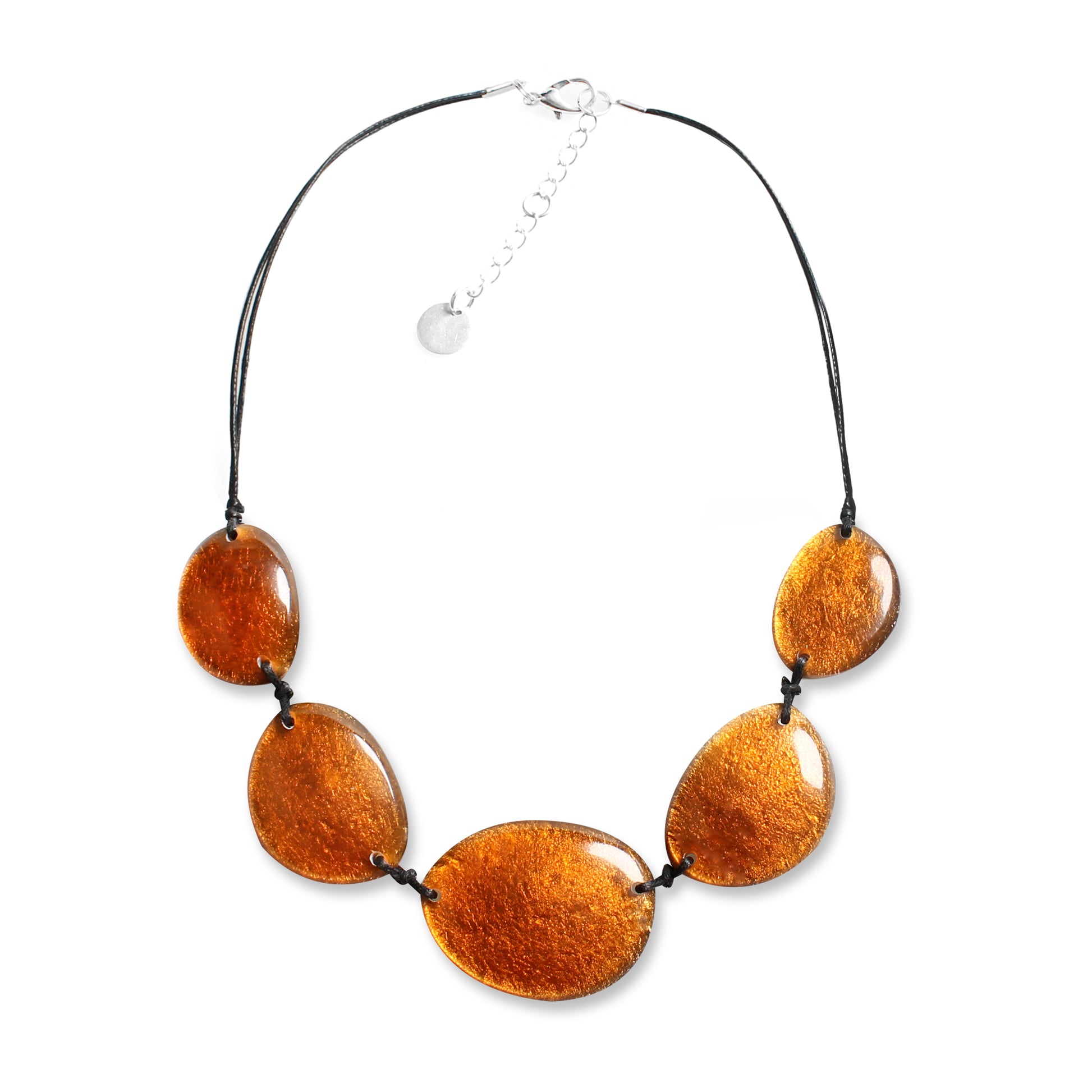 Mustard Pebble Small Necklace