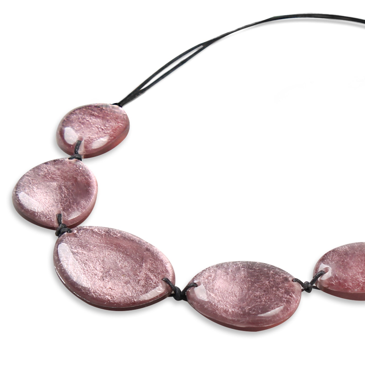 Rose Pebble Small Necklace