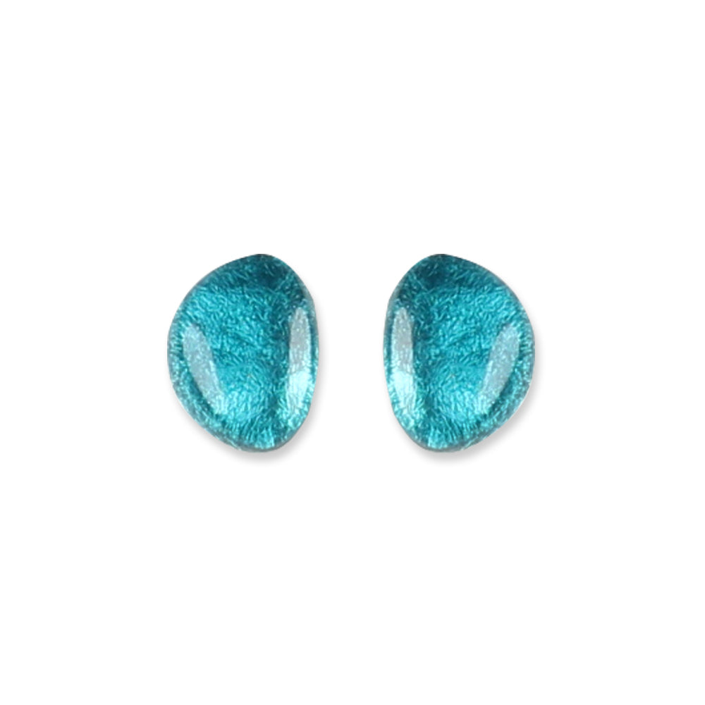 Jade Pebble Stud Earrings