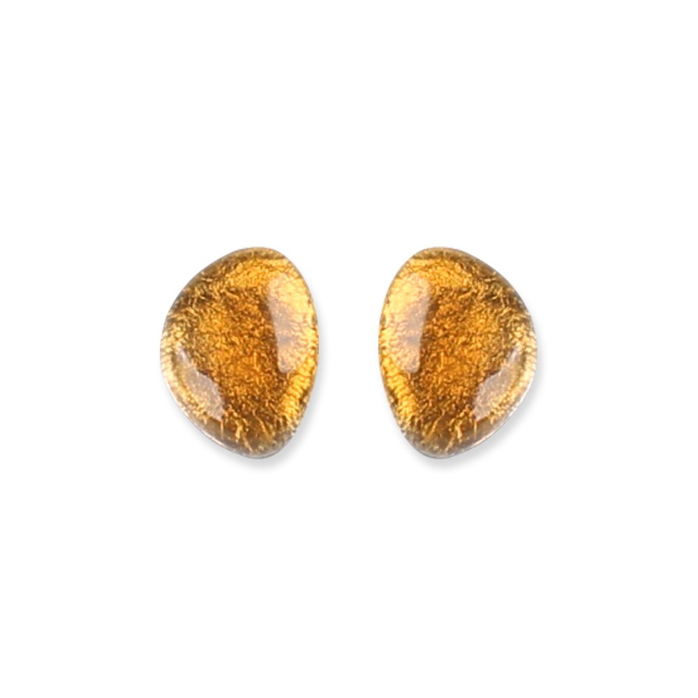 Mustard Pebble Stud Earrings | The Jewellery Stop