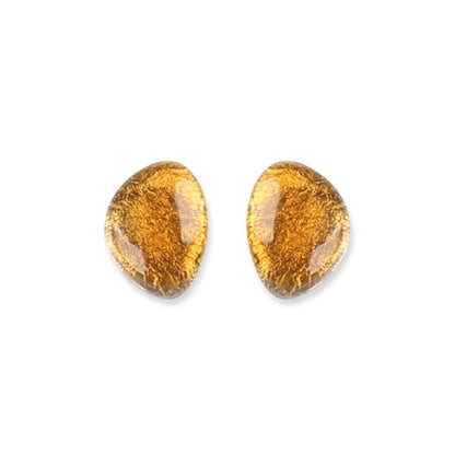 Mustard Pebble Stud Earrings | The Jewellery Stop