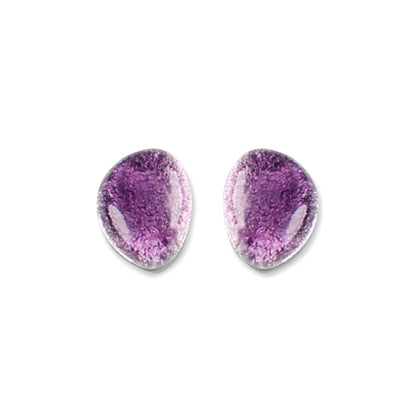 Peacock Pebble Stud Earrings | The Jewellery Stop