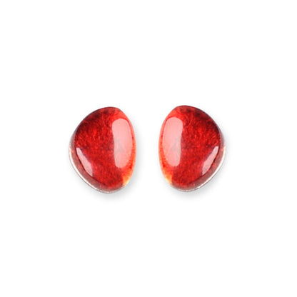 Red Pebble Stud Earrings | The Jewellery Stop