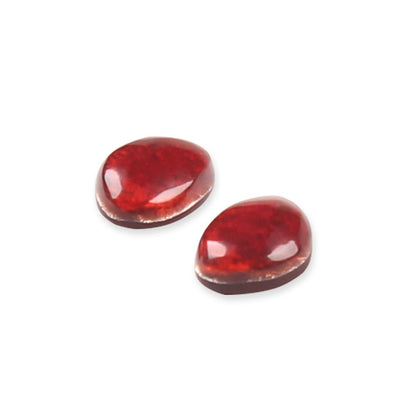 Red Pebble Stud Earrings | The Jewellery Stop