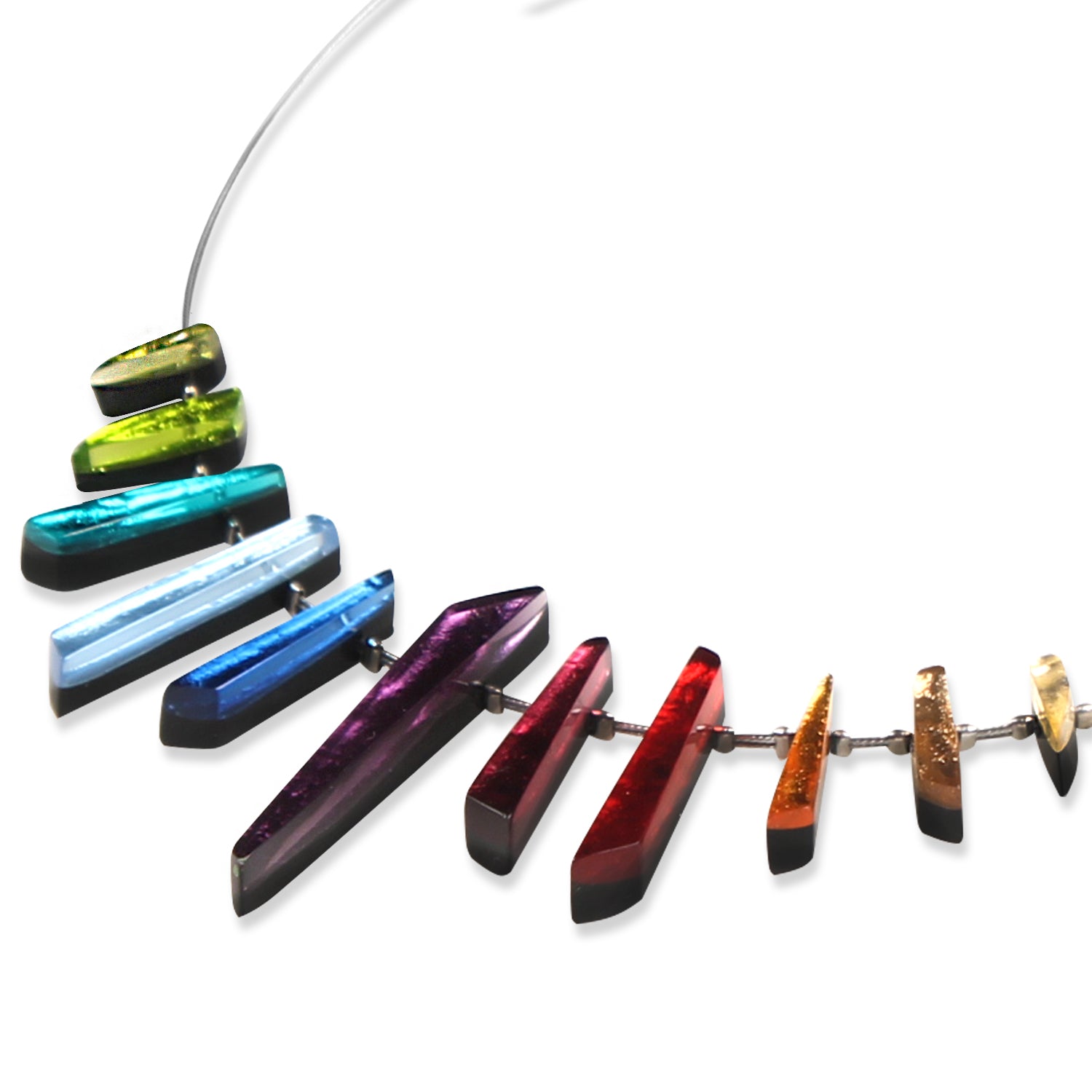 Rainbow Icicle Mini Necklace