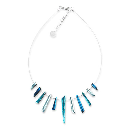 Teal Icicle Mini Necklace