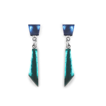 Riviera Icicle Double Drop Stud Earrings | The Jewellery Stop