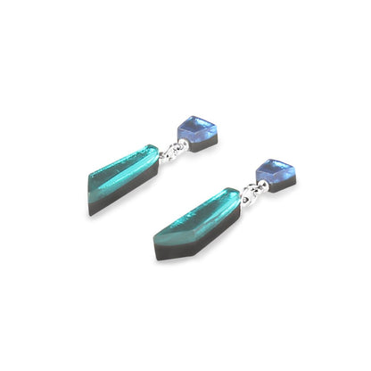 Riviera Icicle Double Drop Stud Earrings | The Jewellery Stop