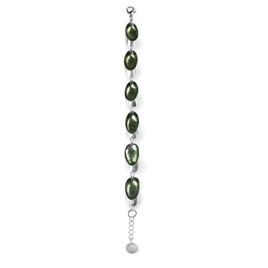 Moss Oval Slice Bracelet | The Jewellery Stop