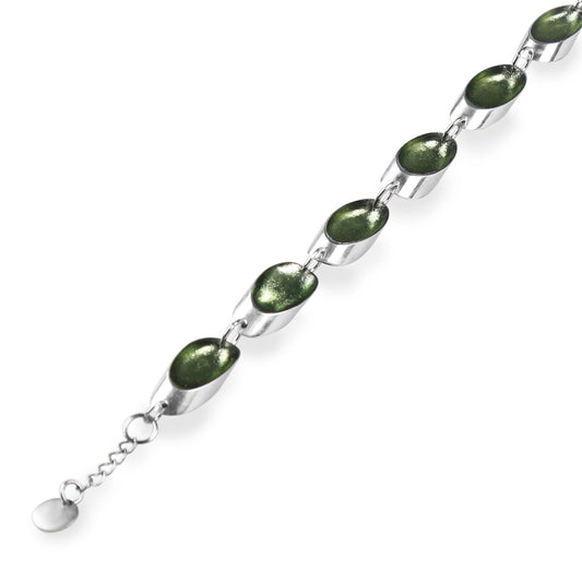 Moss Oval Slice Bracelet | The Jewellery Stop