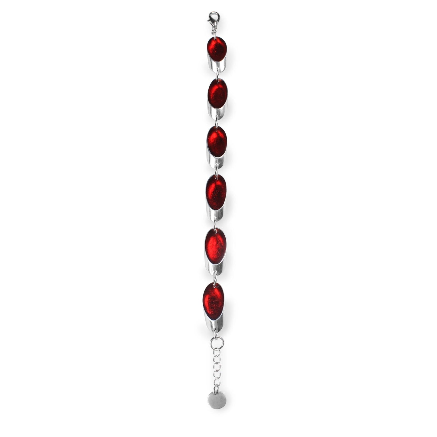Red Oval Slice Bracelet | The Jewellery Stop
