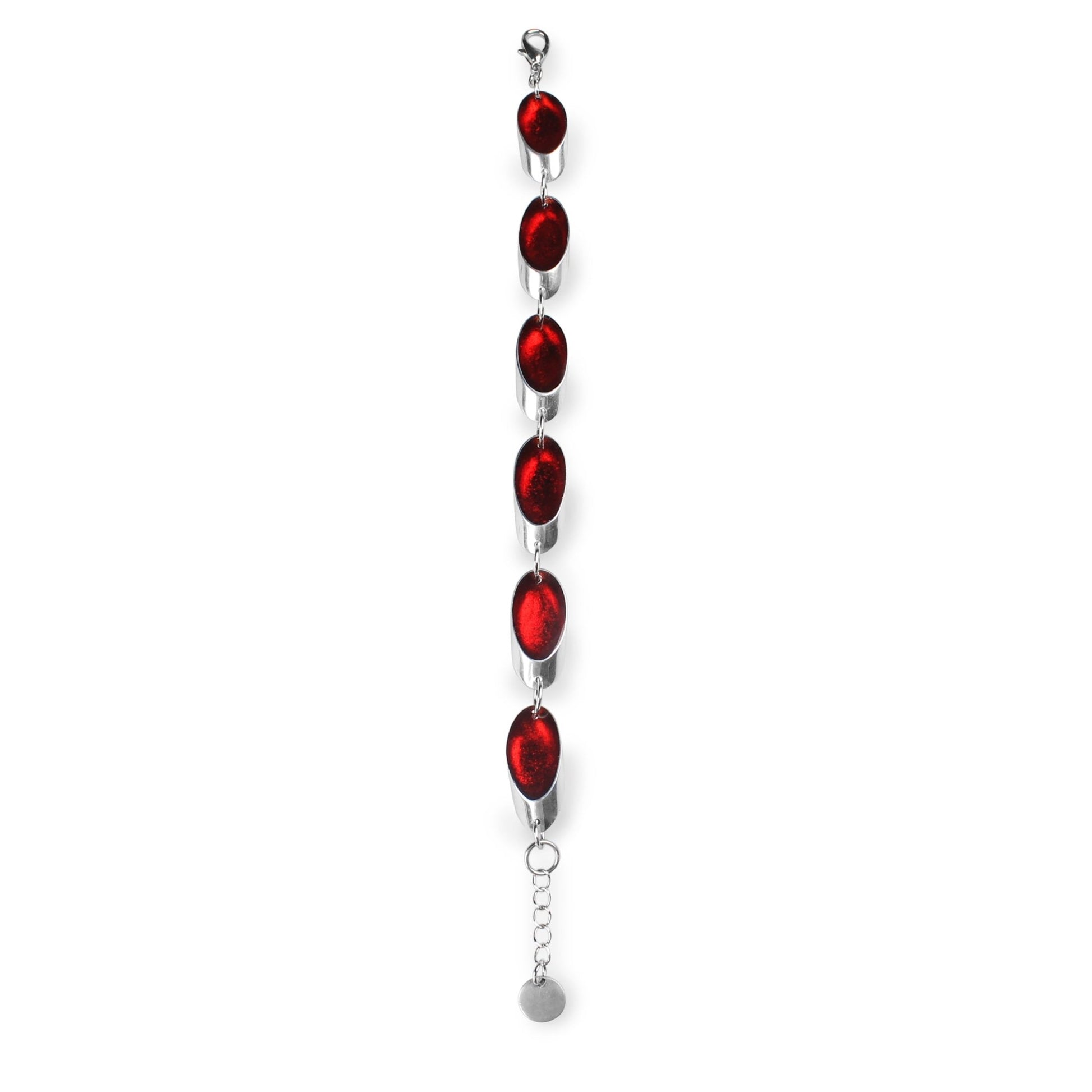 Red Oval Slice Bracelet | The Jewellery Stop