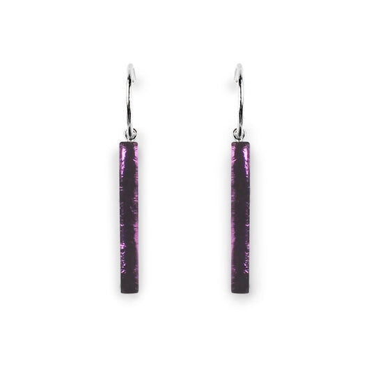 Kingfisher Square Sticks Creole Earrings | The Jewellery Stop