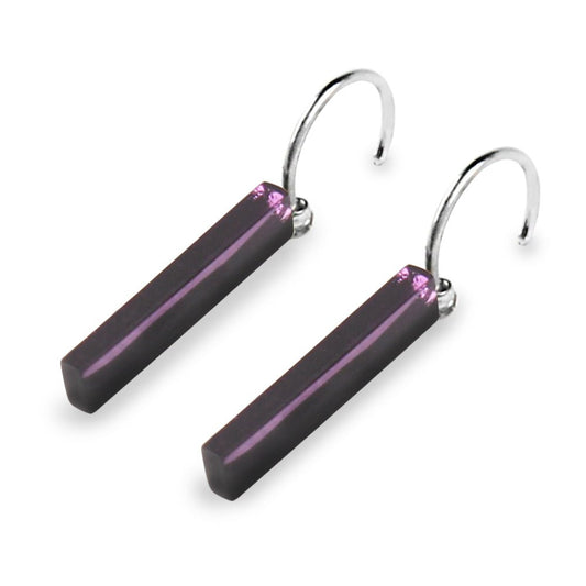 Kingfisher Square Sticks Creole Earrings | The Jewellery Stop