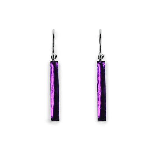 Peacock Square Sticks Creole Earrings | The Jewellery Stop